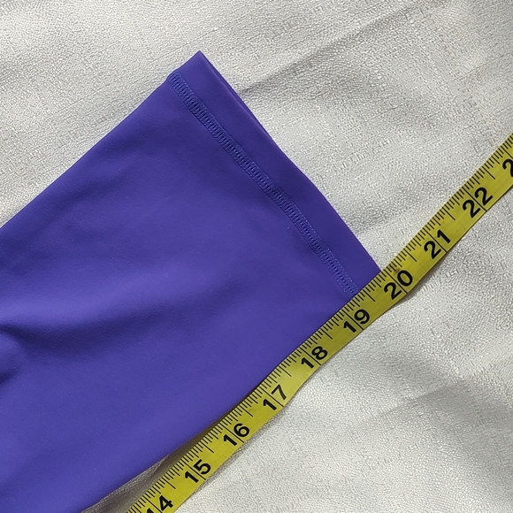 Zyia Active Purple Casual Workout Active Capri Length Leggings Size 8-10 - Picture 5 of 9